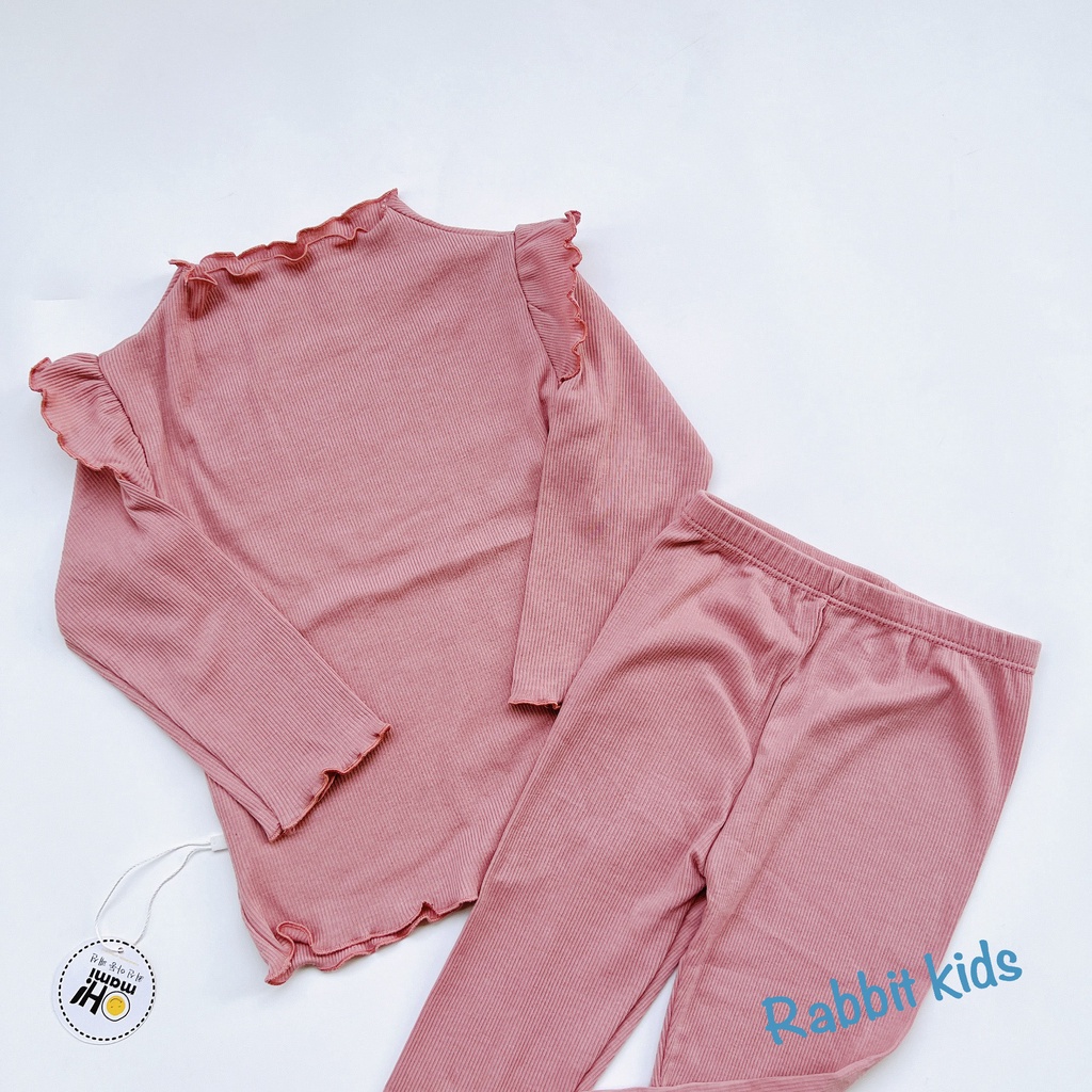 Quần Áo Dài Tay Cho Bé Gái 💝FREESHIP💝 Bộ Thu Đông Trẻ Em 6-20kg Cánh Tiên Dễ Thương Thun Tăm 100% Cotton Mềm Mại