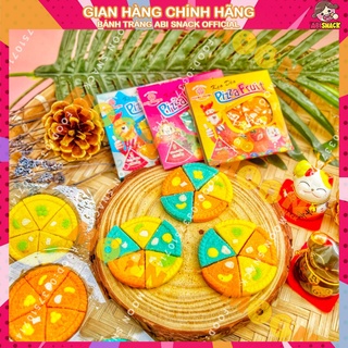 Kẹo dẻo hình 5 miếng pizza fruit hộp giấy-ăn vặt tuổi thơ 8x 9x một thời để nhớ gói 12g Moon Snack Food