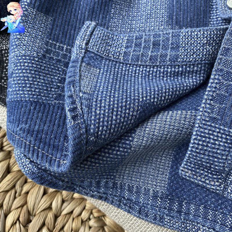 Áo Sơ Mi Denim Tay Dài Thời Trang Xuân Thu Phong Cách Phương Tây Kiểu Mới Dành Cho Bé Trai 2022