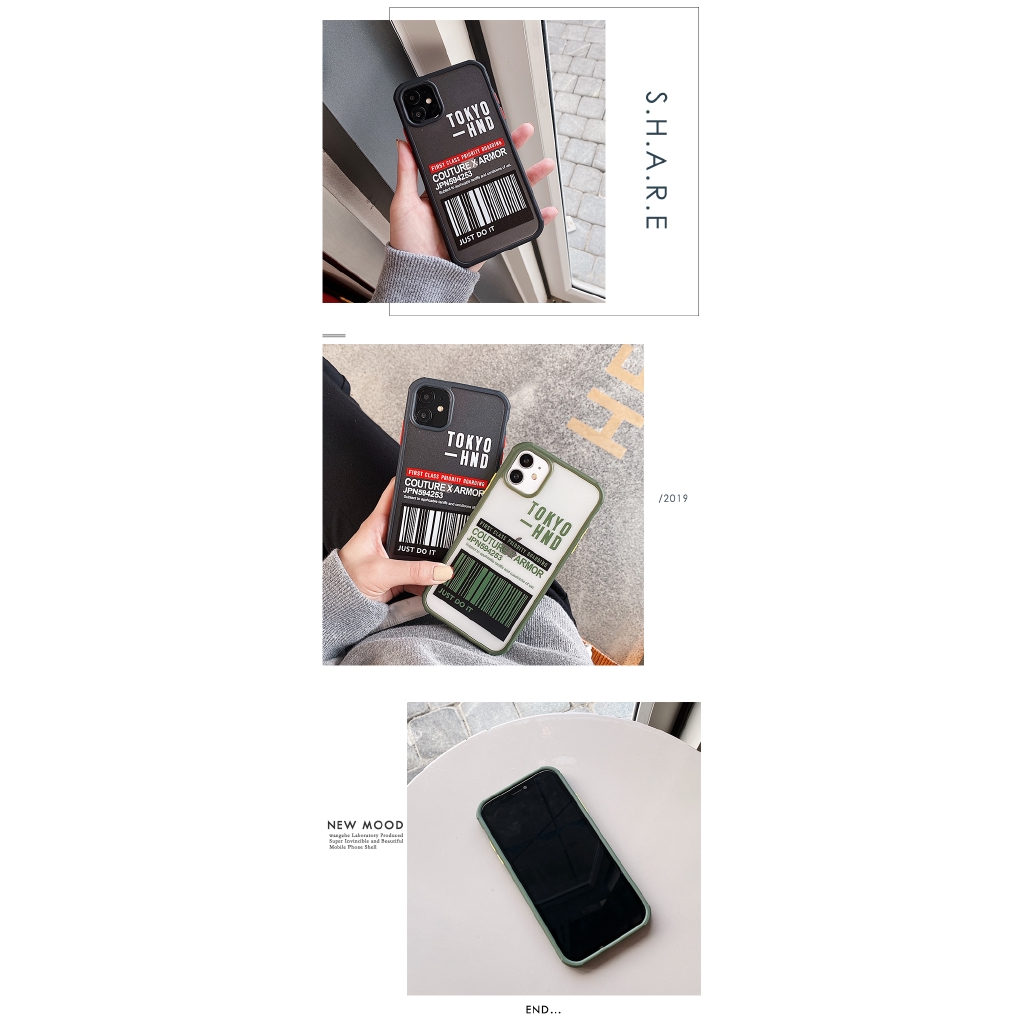 Ốp điện thoại mềm hình Tokyo màu xanh lá/đen cho Iphone 11 Pro MAX i7 i8 Plus XR XS MAX | BigBuy360 - bigbuy360.vn