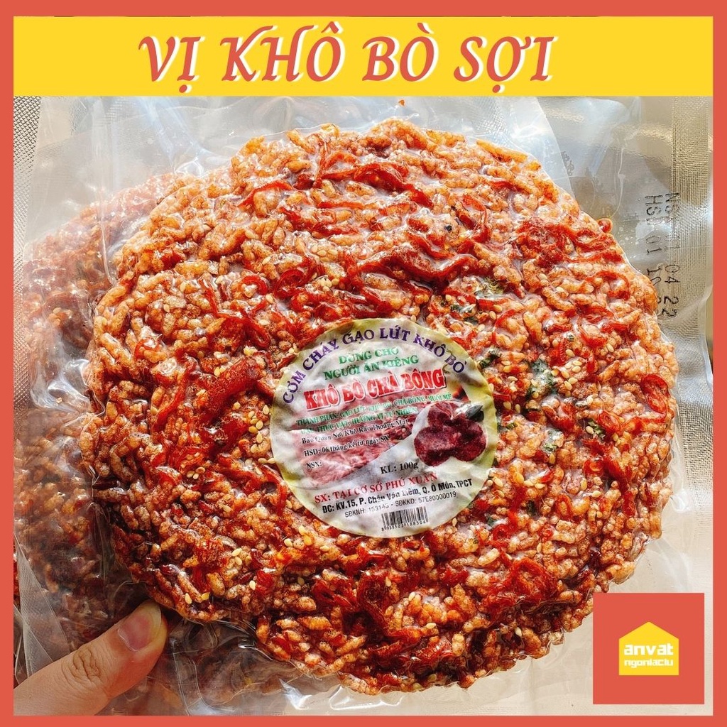 SET 5 MIẾNG CƠM CHÁY GẠO LỨT CHÀ BÔNG/RONG BIỂN (đọc mô tả)