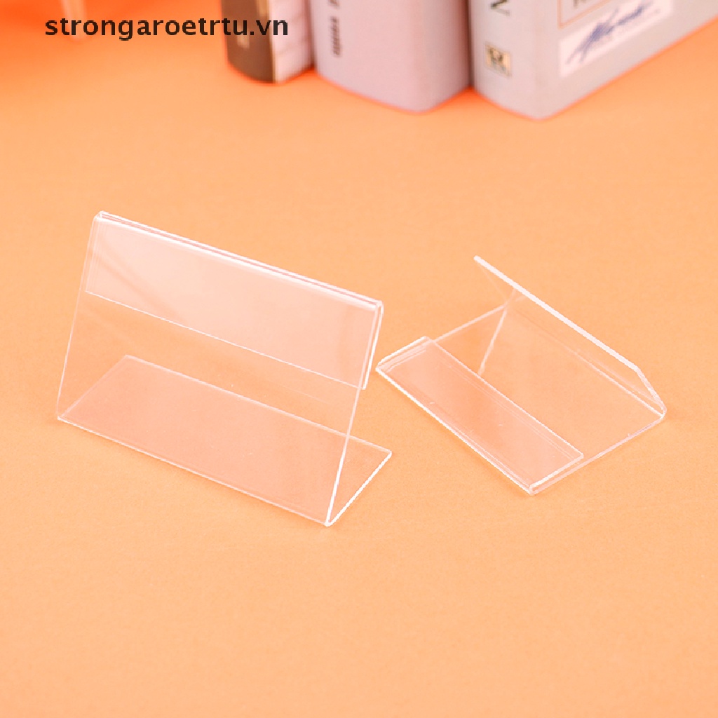 Set 5 giá đỡ acrylic dùng để trưng bày thẻ giá tiền tiện dụng