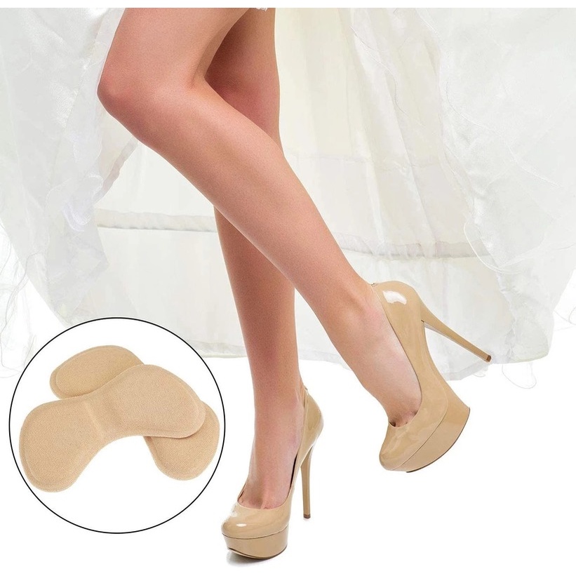 1 Cặp Miếng Dán Gót Giày Cao Gót Bằng Xốp Mềm Vô Hình Chống Mài Mòn Có Thể Điều Chỉnh