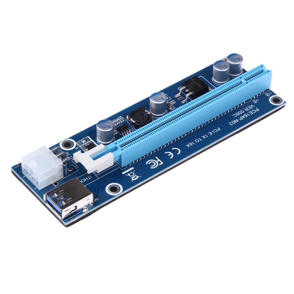 Alloet New Mini USB 3.0 PCI-E Express 1x to16x Extender Riser Card Adapter SATA 6 P | BigBuy360 - bigbuy360.vn