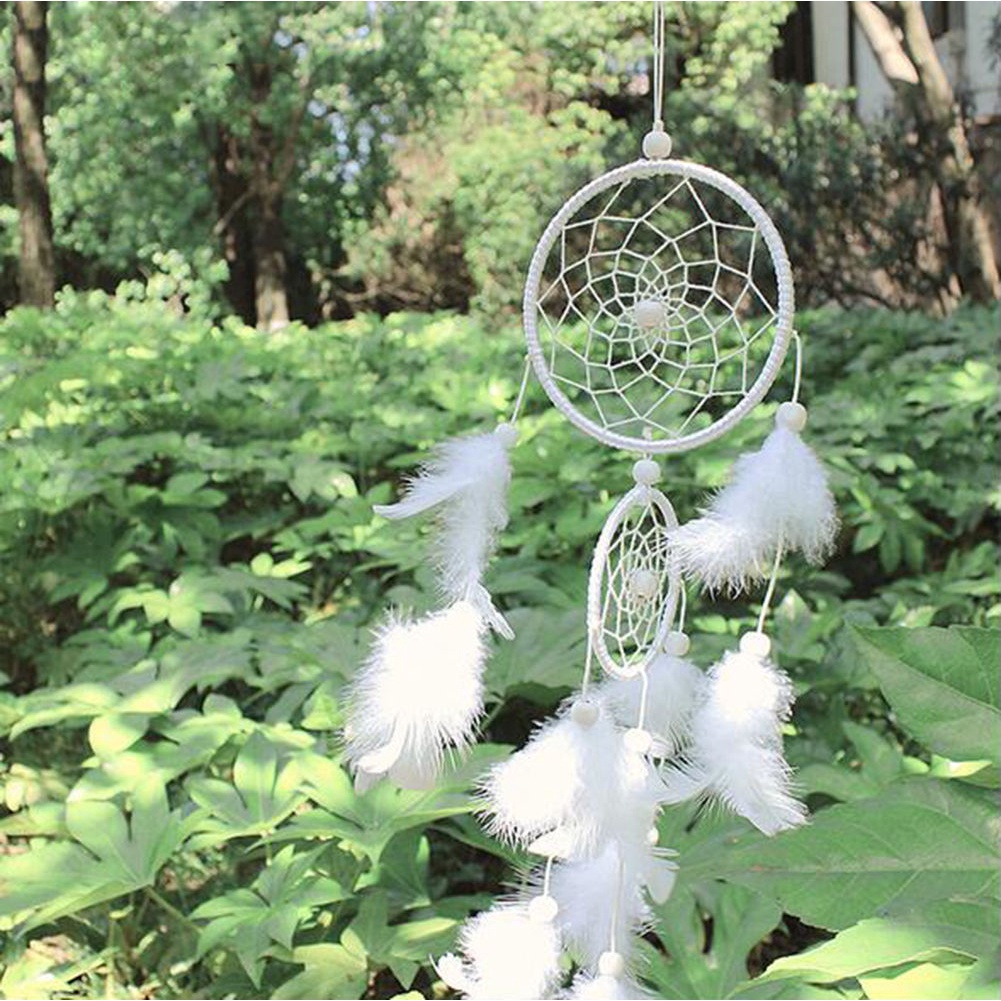 Bùa Đuổi Bắt Giấc Mơ Dream Catcher Có Đèn Led Treo Tường Trang Trí
