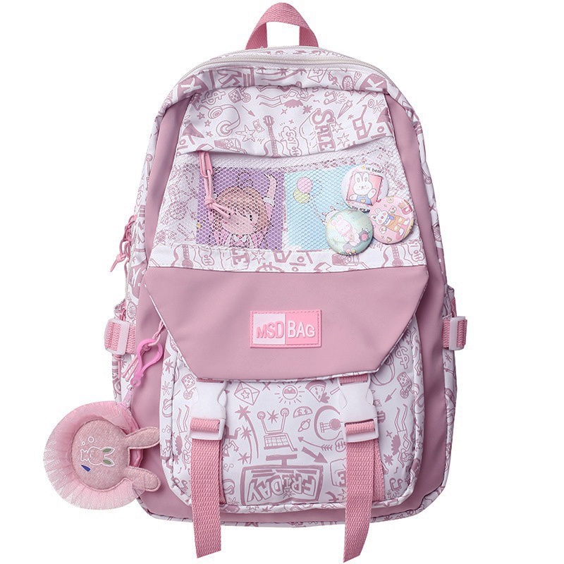 Balo nữ thời trang phong cách Hàn Quốc dày dặn chống thấm nước dùng để vừa laptop 15in6 - BEE GEE – BLTT45345