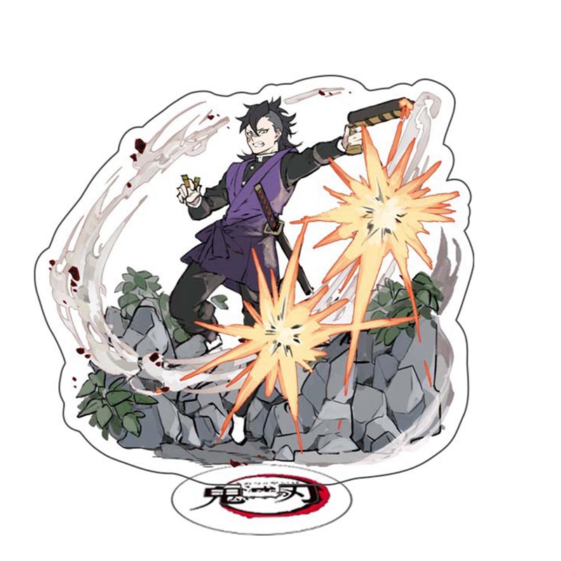 Mô Hình Nhân Vật Kimetsu No Yaiba Tanjirou Nezuko Chân Đứng Bằng Acrylic