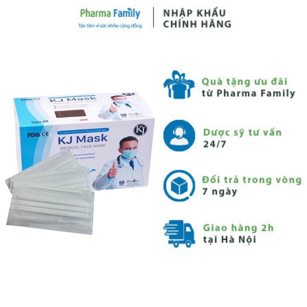 KHẨU TRANG Y TẾ KJ MASK  4 LỚP GIẤY KHÁNG KHUẨN- TIÊU CHUẨN XUẤT KHẨU - NGƯỜI LỚN VÀ TRẺ EM
