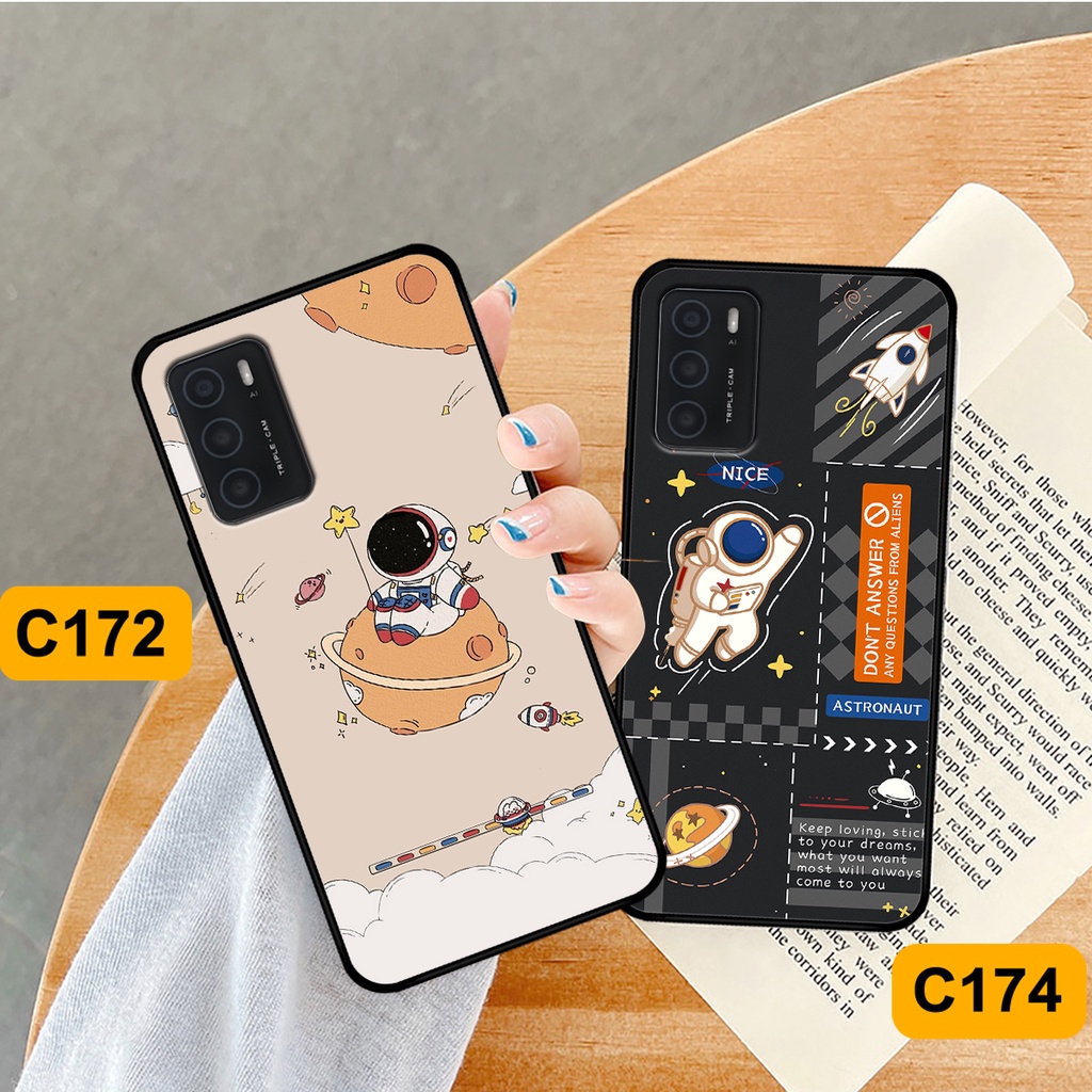 Ốp Oppo A16 in hình astronaut, phi hành gia vũ trụ hottrend, độc đáo, cá tính.