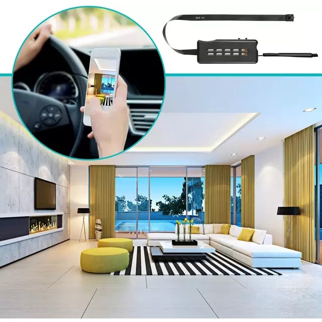 Camera hành trình V99X không dây nhỏ gọn WiFi 4K FullHD 1080P cao cấp Hộp nhựa tản nhiệt