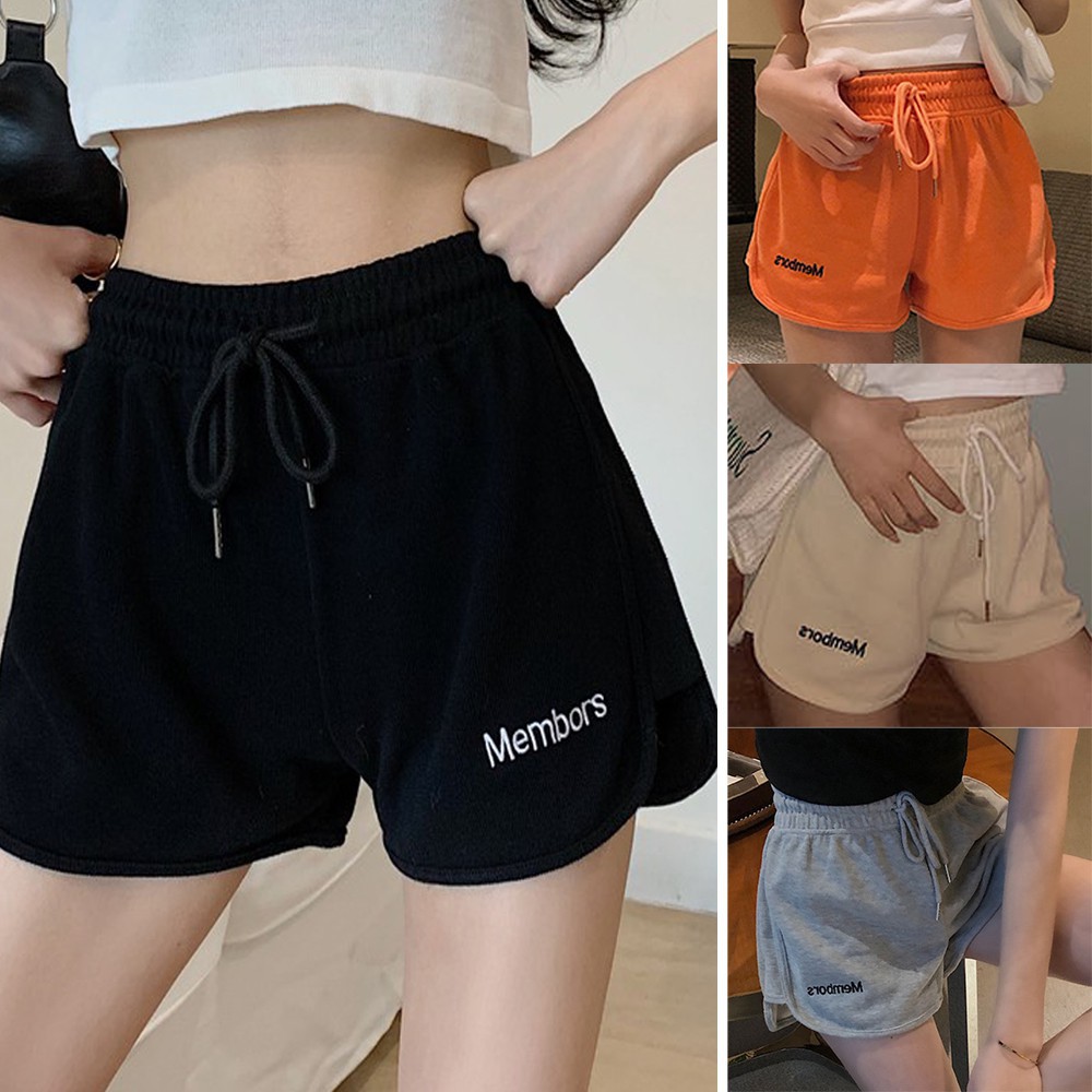 Quần Short Thể Thao Lưng Thun Dây Rút Phong Cách Hàn Quốc