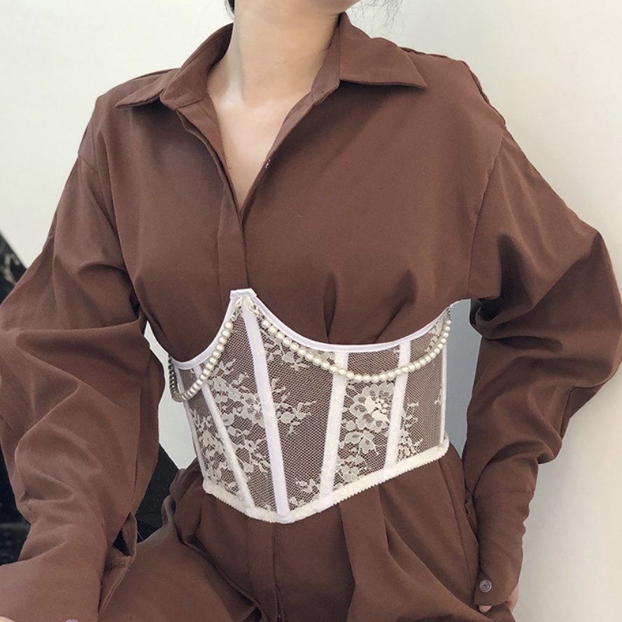 Đai corset ren nịt bụng thắt eo Lolita Belt