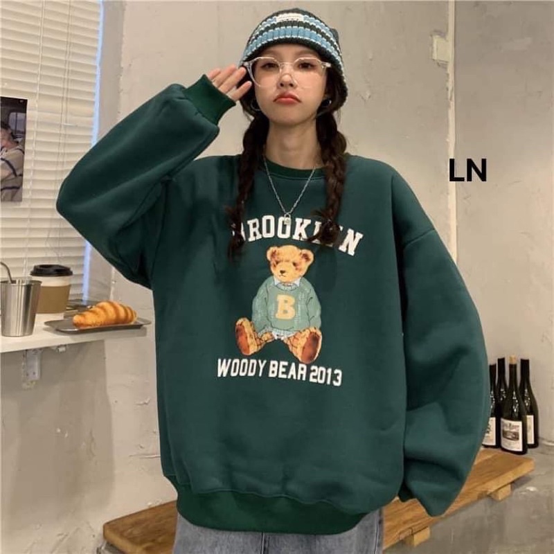 Áo nỉ bo cotton gấu B LN12