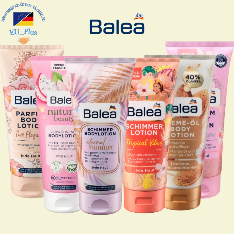 Sữa dưỡng thế Body Balea - body lotion - Đức -200ml