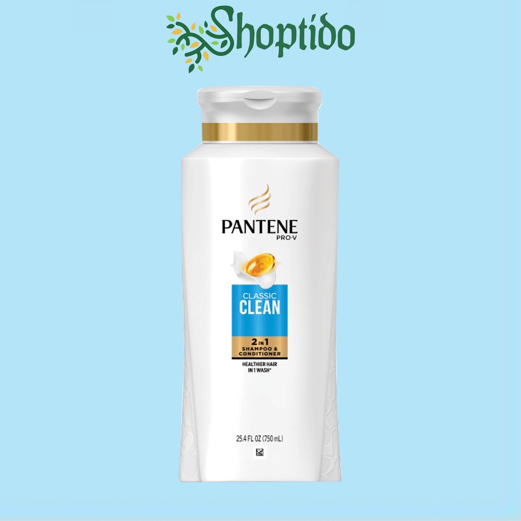 Dầu gội và xả Pantene 2 in 1 nhiều mùi hương nhập Mỹ 750ml NPP shoptido