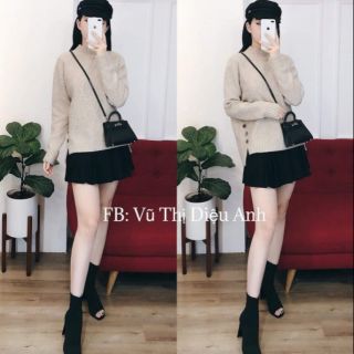Áo len khuy sờn