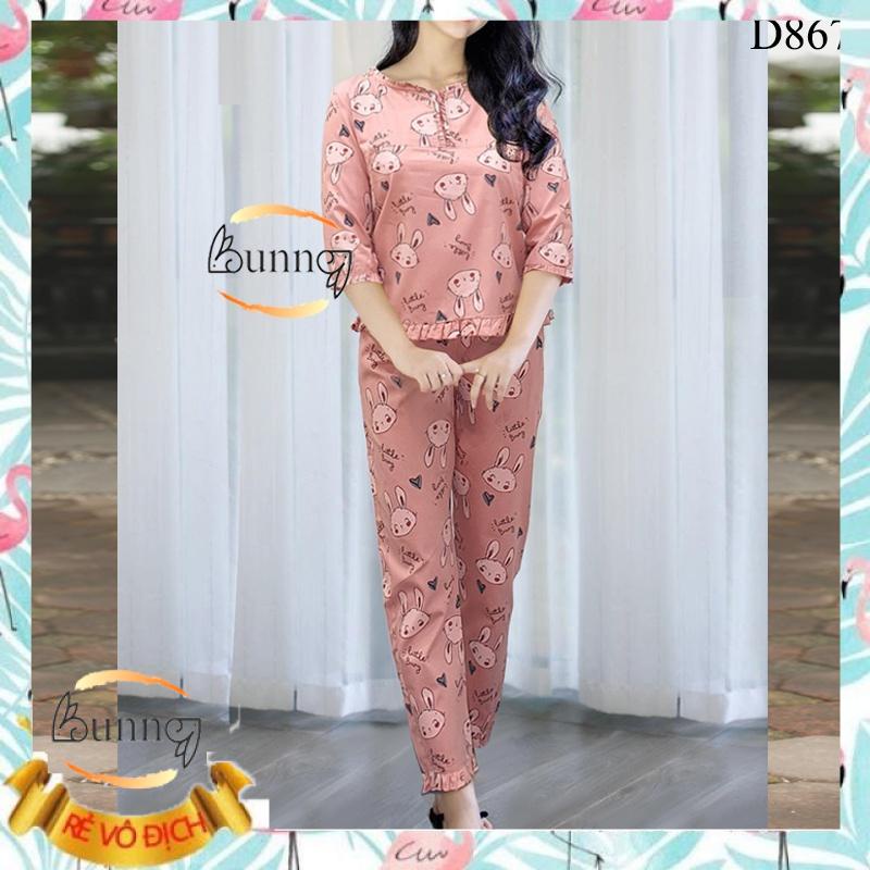 Đồ bộ nữ  mặc nhà, quần áo kiểu đẹp mẫu cổ bão bèo siêu xinh