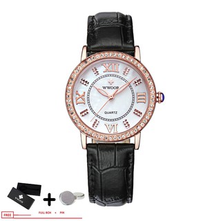 Đồng Hồ Nữ Dây Da Wwoor 8807