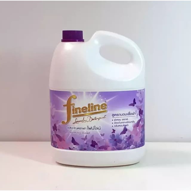 Nước Giặt xả Fine line màu tím 3 lít mẫu 2020 chính hãng thái lan