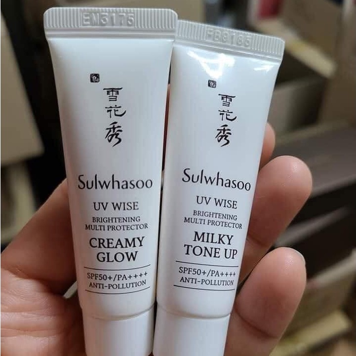 Kem Chống Nắng Sulwhasoo Trắng Da Creamy Glow SPF50+/PA ++++ 10ml