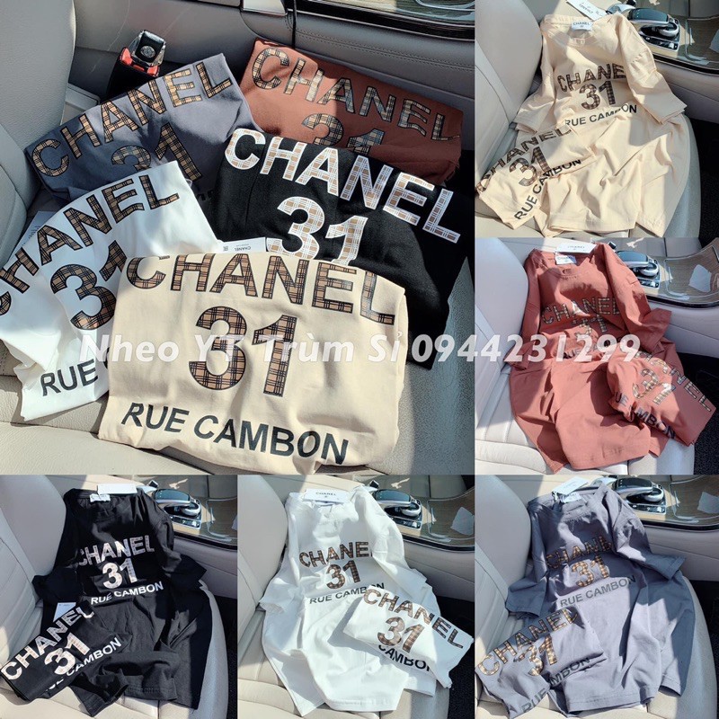 Áo phông rộng, áo phông nữ Chan.nel 31 cực hot - Hàng cao cấp chất cotton mịn, mát, freesize, ảnh thật | BigBuy360 - bigbuy360.vn