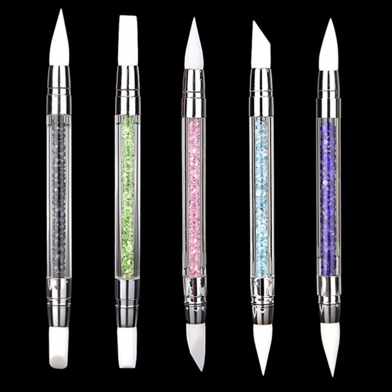 Bút vẽ móng tay nghệ thuật đầu silicone tiện lợi