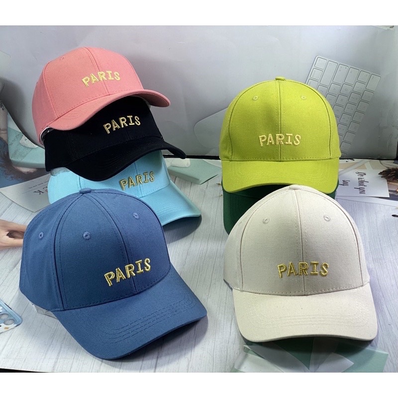 Nón lưỡi chai, nón kết nam nữ thêu chữ Paris thời trang, phong cách