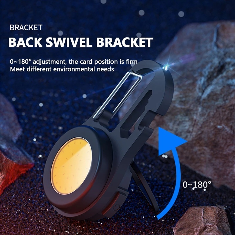 Đèn COB Mini Cầm Tay Chống Thấm Nước Có Cổng Sạc USB Đa Năng