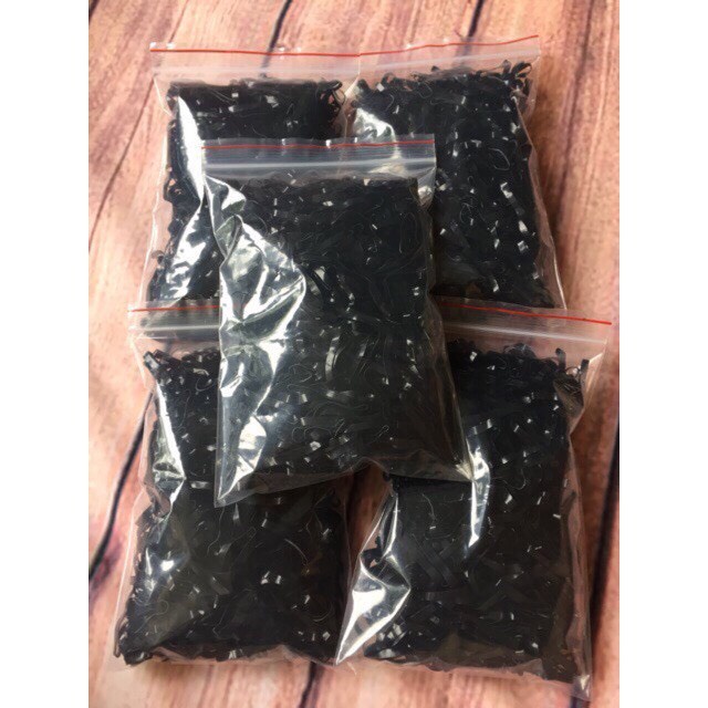 Chun buộc tóc bằng cao su siêu dai cho bé gái 1 tuổi đến 8 tuổi- Gói 50gam và 100gam đựng túi Zip