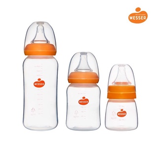 Bình sữa và núm Wesser cổ hẹp PP 60ml,140ml,250ml