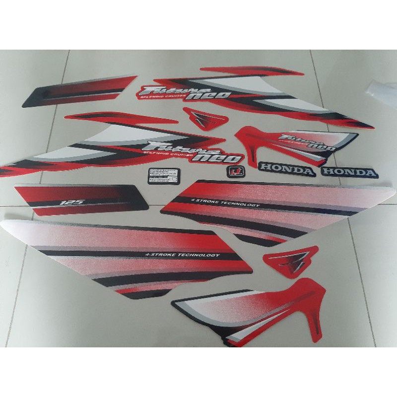 Full bộ tem dán xe FUTURE NEO 125 màu đỏ 3 lớp