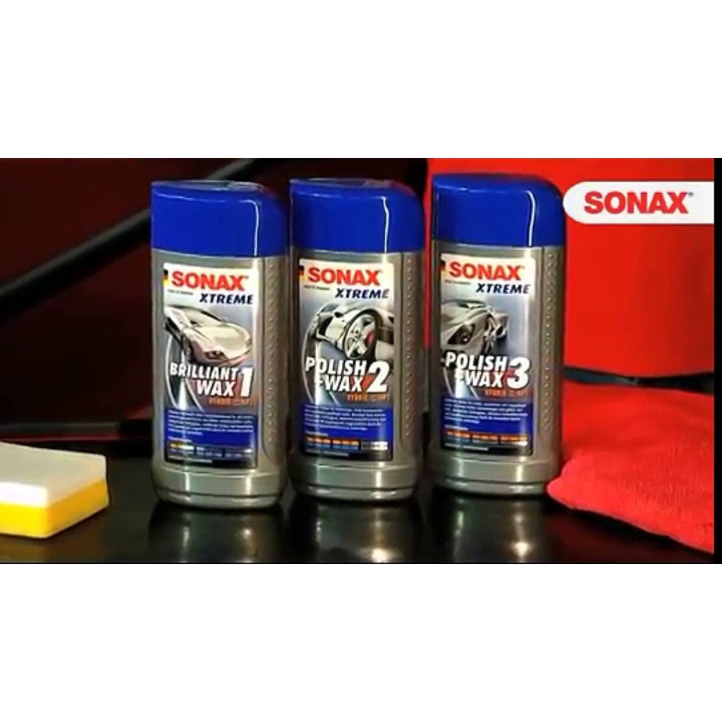 Dung dịch đánh bóng sơn xe Sonax 201100 - SONAX XTREME Brilliant Wax 1 Hybrid NPT