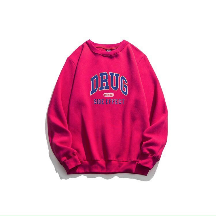 Áo nỉ sweater Hàn Quốc unisex in 5D dài tay nam nữ cao cấp, áo phông nỉ bông hoodie cổ tròn màu đen trắng xanh K134 | BigBuy360 - bigbuy360.vn