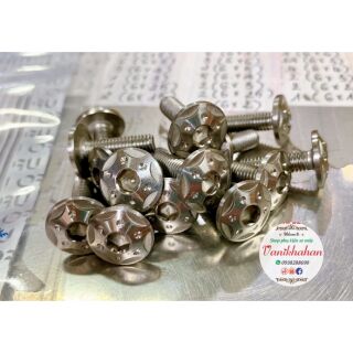 Ốc 6ly2 lục giác sao bi inox
