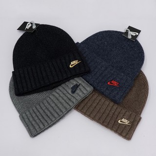 Mũ Len Logo Thêu Chữ N Beanie