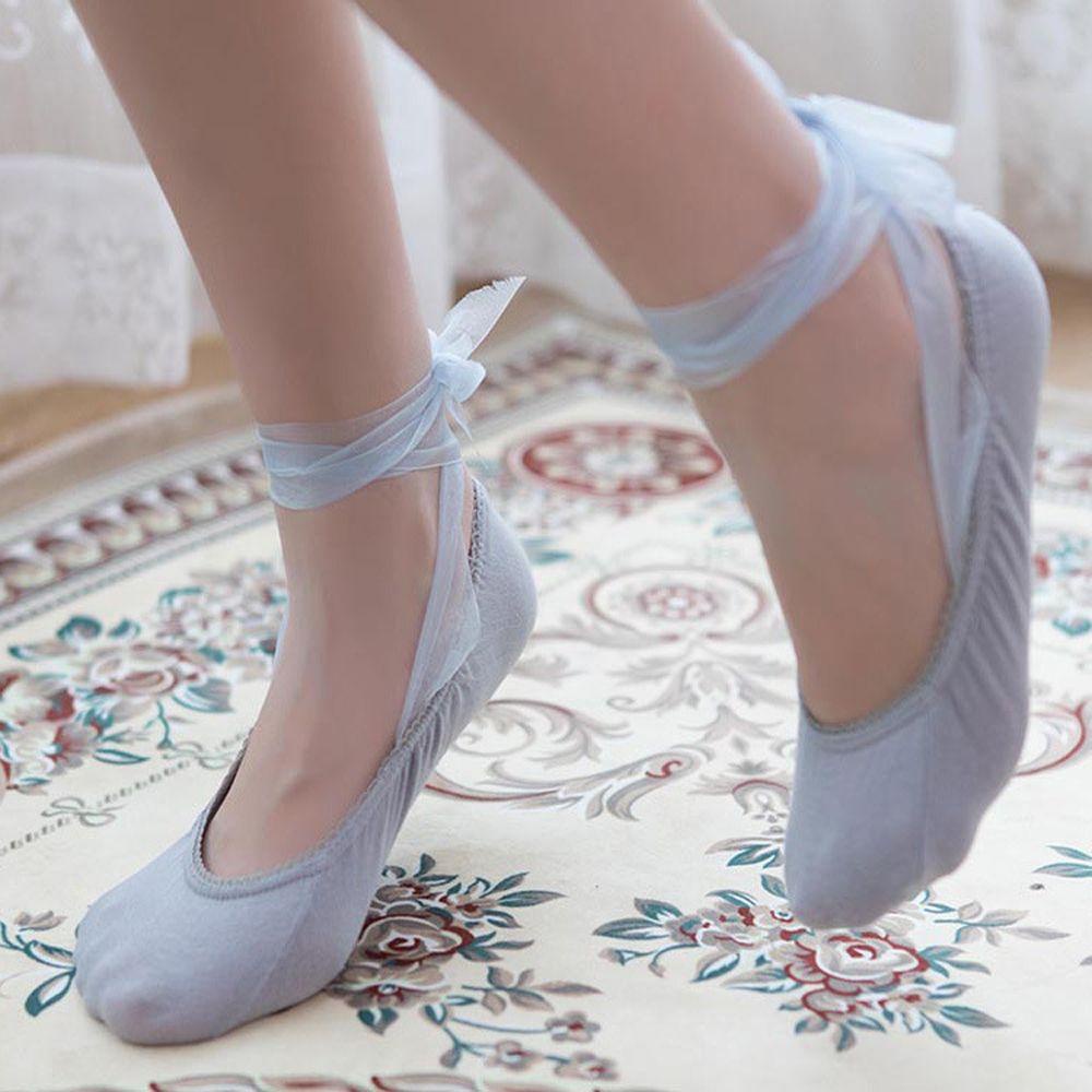 Vớ Khiêu Vũ Ngắn Chống Trượt Bằng Cotton Thanh Lịch Cho Nữ