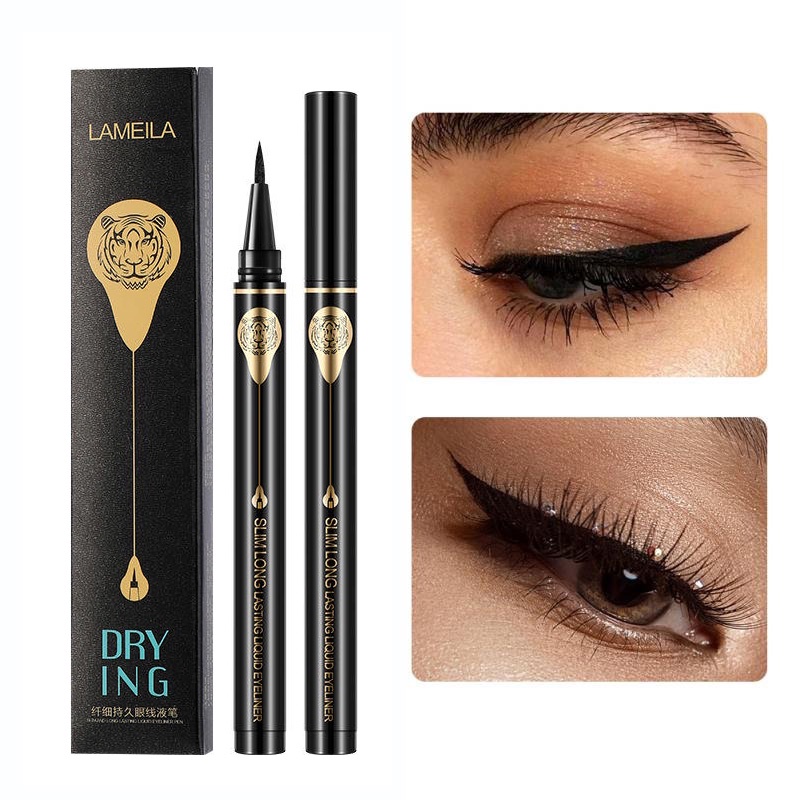 Bút Kẻ Mắt Nước Màu Đen Khô Nhanh Chống Nước Lâu Trôi Cho Nữ