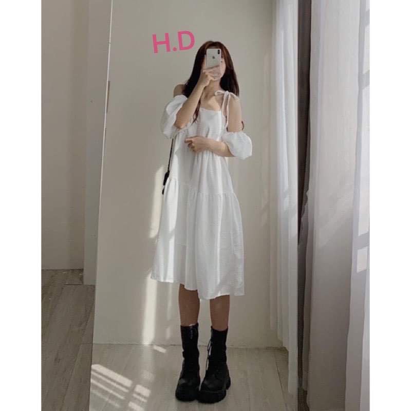 Váy dây nơ vai 3 trong 1 HD6