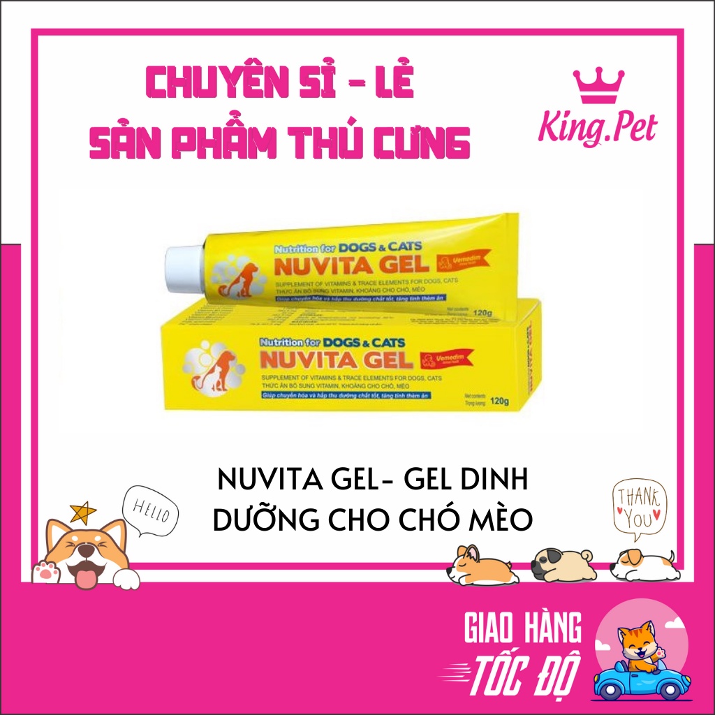 NUVITA GEL- GEL DINH DƯỠNG CHO CHÓ MÈO