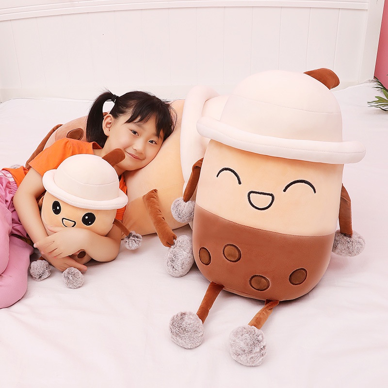 Gối Đệm Cốc Trà Đồ Chơi Mềm Mại Hình Hoạt Hình Real-life Dành Cho Trẻ Em