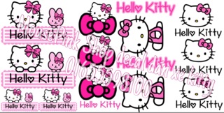 Decan dán xe kitty