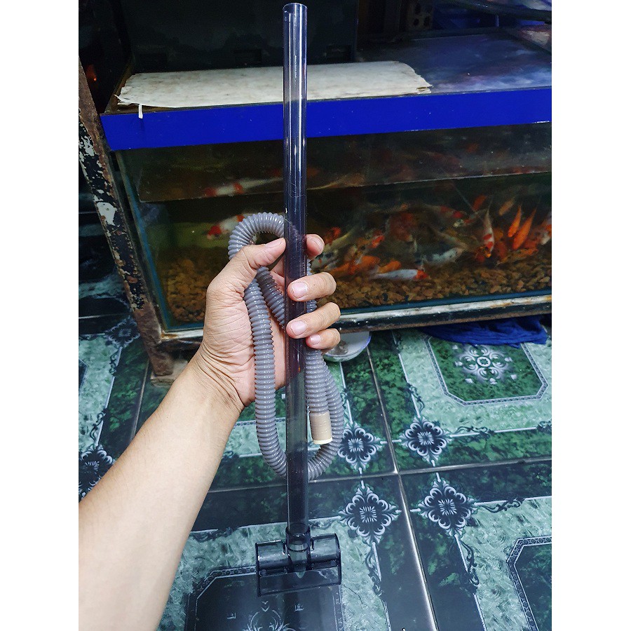 MÁY BƠM HÚT PHÂN HỒ CÁ VỪA ĐIỆN VỪA PIN AS 615B JENECA DÀI 58 ĐẾN 95CM