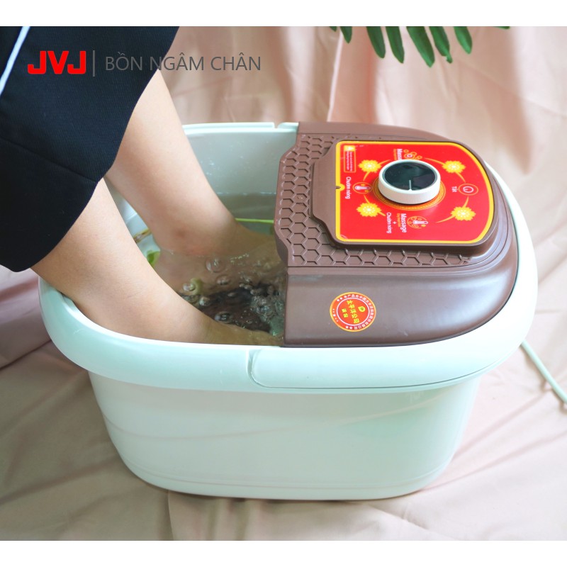 Bồn ngâm chân JVJ L1 hồng ngoại 3 chế độ làm nóng thải độc có sục khí tự động massage - Bảo hành 06T