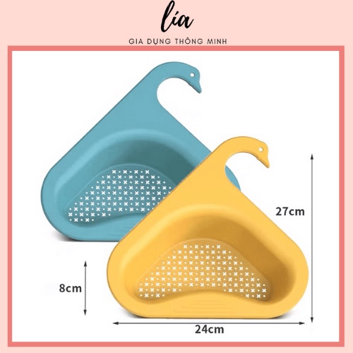 Khay Lọc Rác Gắn Vòi Rửa Bát Liastore Hình Thiên Nga Đa - Khay Lọc Rác Đa Năng