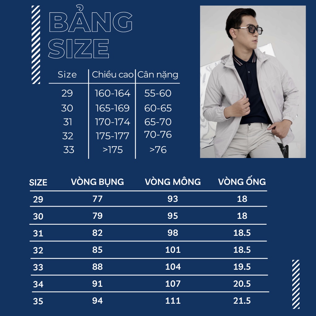Quần âu nam DUGARCO công sở dáng Regular fit suông cao cấp 72PM21185