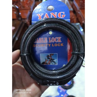 Dây khóa số xe đạp - khóa dây xe đạp thể thao 4 số không đổi