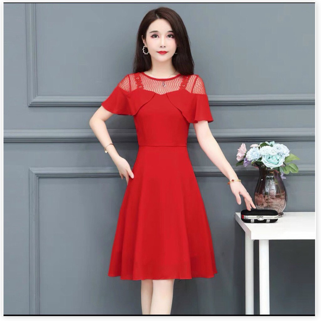 ĐẦM COTTON LẠNH 2 MÀU SANG TRỌNG THÍCH HỢP CHO CÁC BẠN ĐI DỰ TIỆC,ĐI CHƠI,DẠO PHỐ THỜI TRANG KOKO MI