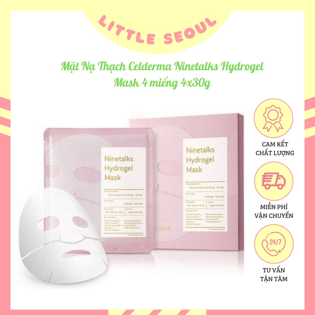 Mặt Nạ Thạch Celderma Ninetalks Hydrogel Mask 4 miếng 4x30g