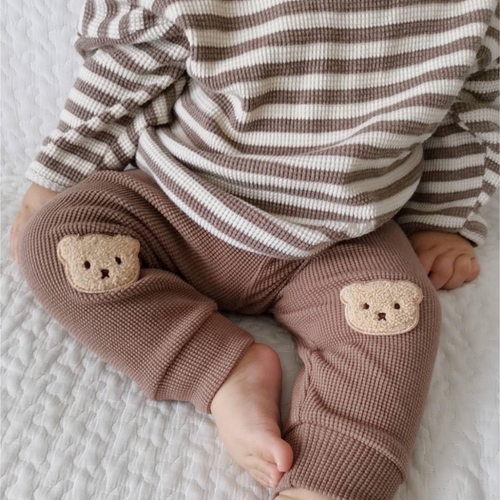 Quần thêu hình gấu cute cho bé trai - bé gái