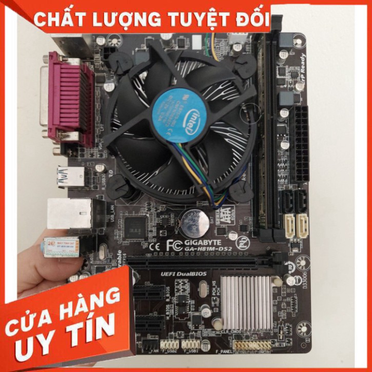 [COMBO] Main H81 + chip G3220 + Ram 4GB 8GB Tặng Fan CPU Zin